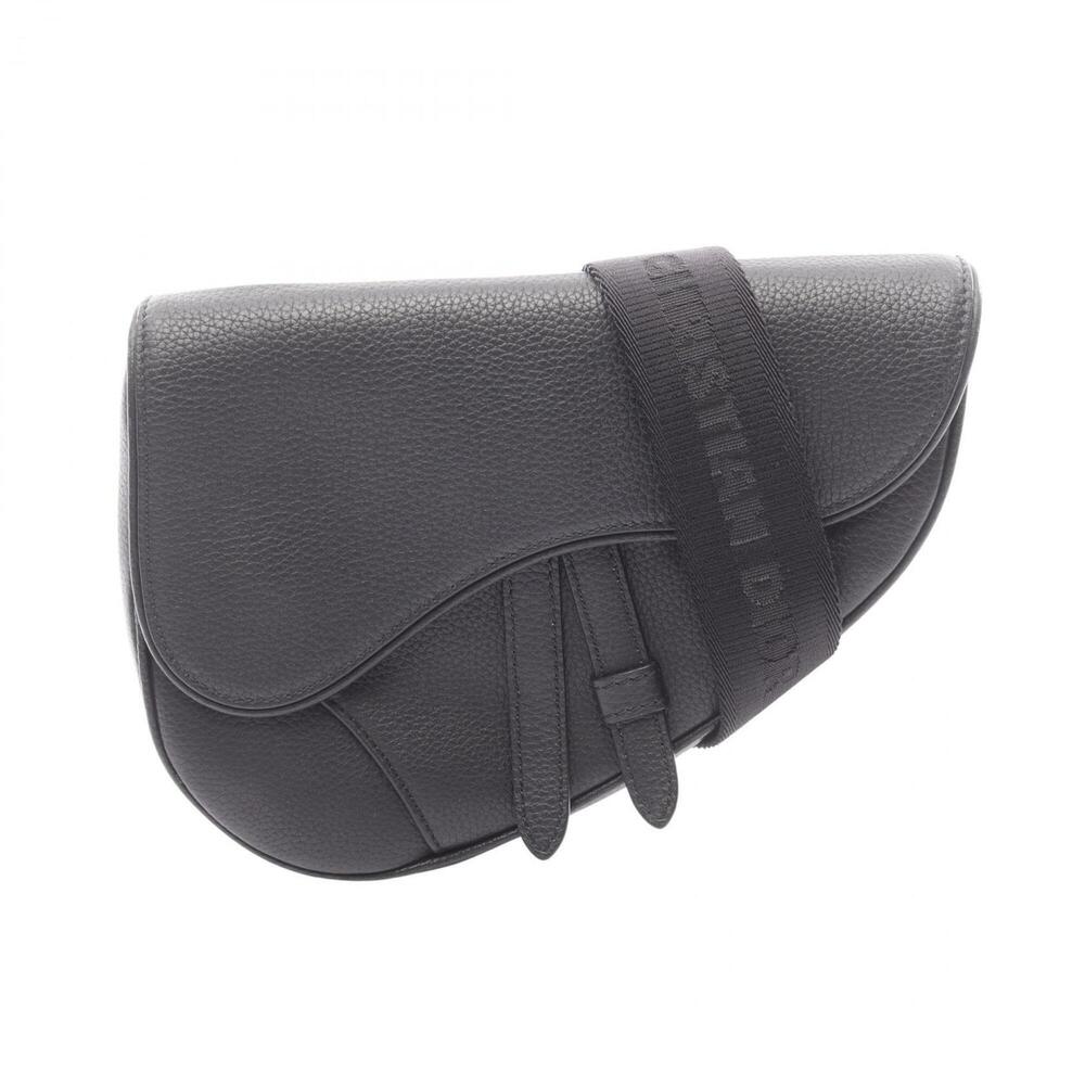 CHRISTIAN DIOR Black Leather Shoulder Bag - Picture 1 of 7